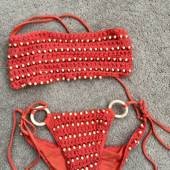 Jona bikini Top and bottom in Orange - Picture 2 of 3